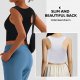 2pcs Women's Sports Tank Tops Crop Tops Black White Racerback Tank Tops